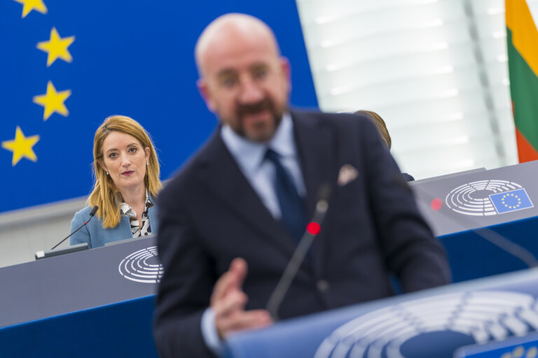 Fotografija 21: EP Plenary session.- Conclusions of the European Council meeting of 15 December 2022