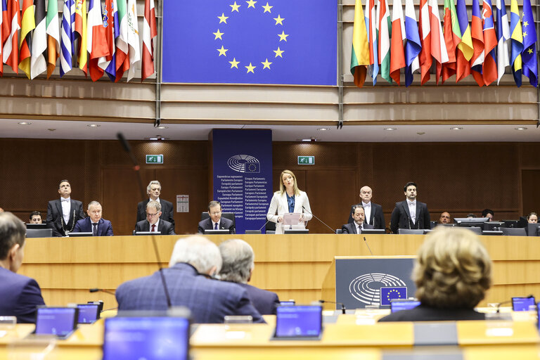 Fotogrāfija 12: EP Plenary session - International Holocaust Remembrance Day.Formal Address by Isaac HERZOG, President of Israel