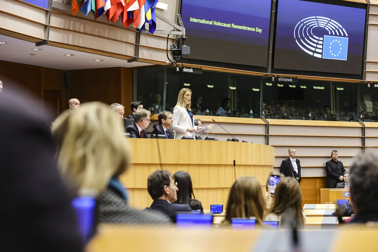 Fotogrāfija 16: EP Plenary session - International Holocaust Remembrance Day.Formal Address by Isaac HERZOG, President of Israel