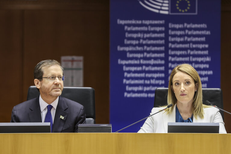 Fotogrāfija 24: EP Plenary session - International Holocaust Remembrance Day.Formal Address by Isaac HERZOG, President of Israel