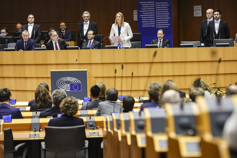 Fotogrāfija 9: EP Plenary session - International Holocaust Remembrance Day.Formal Address by Isaac HERZOG, President of Israel