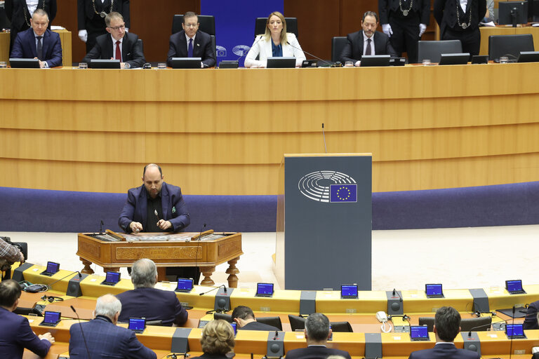 Fotogrāfija 8: EP Plenary session - International Holocaust Remembrance Day.Formal Address by Isaac HERZOG, President of Israel