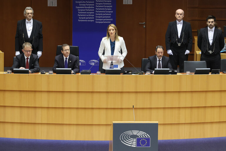 Fotogrāfija 23: EP Plenary session - International Holocaust Remembrance Day.Formal Address by Isaac HERZOG, President of Israel