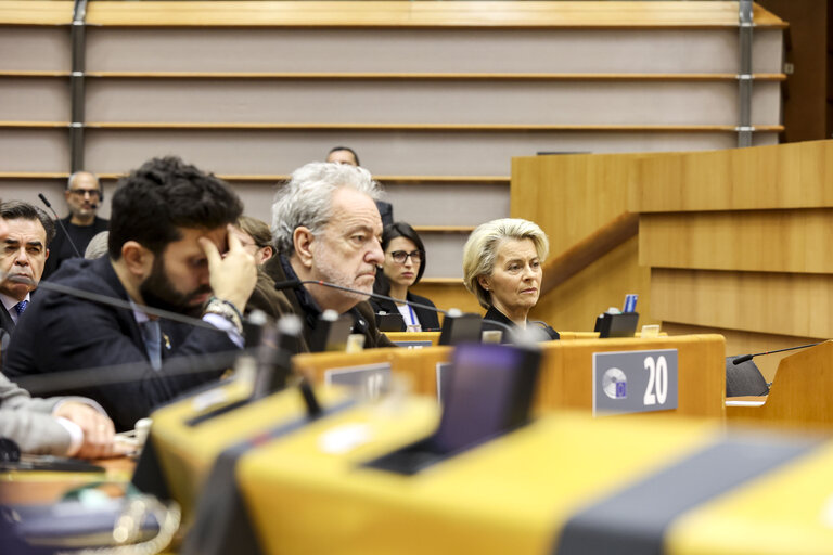 Fotogrāfija 1: EP Plenary session - International Holocaust Remembrance Day.Formal Address by Isaac HERZOG, President of Israel