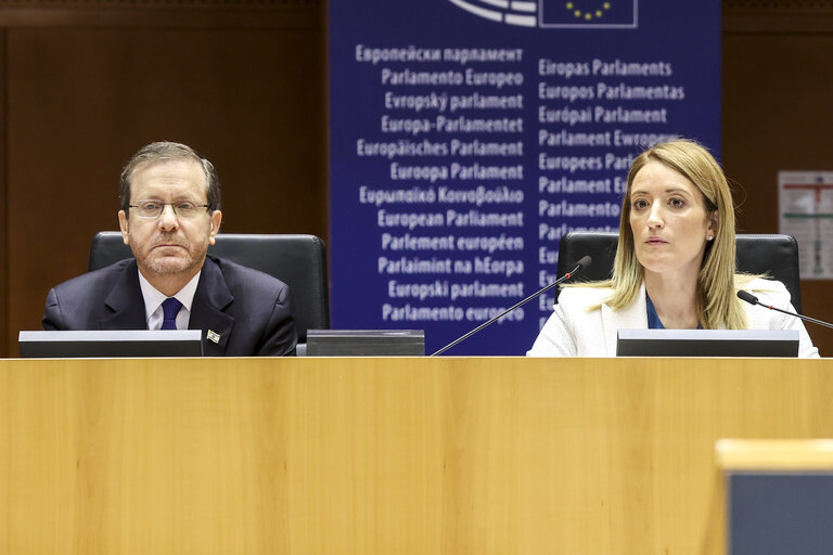 Fotogrāfija 2: EP Plenary session - International Holocaust Remembrance Day.Formal Address by Isaac HERZOG, President of Israel