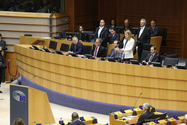 Fotogrāfija 13: EP Plenary session - International Holocaust Remembrance Day.Formal Address by Isaac HERZOG, President of Israel