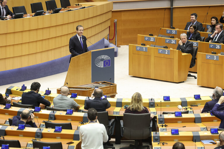 Fotogrāfija 3: EP Plenary session - International Holocaust Remembrance Day.Formal Address by Isaac HERZOG, President of Israel