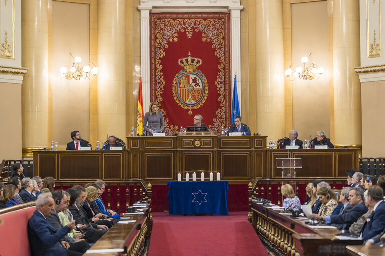 Official visit by Roberta METSOLA, EP President to Spain - Ceremony of the Senate marking International Holocaust Remembrance Day