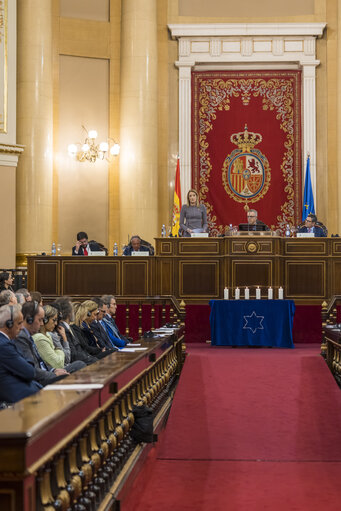Official visit by Roberta METSOLA, EP President to Spain - Ceremony of the Senate marking International Holocaust Remembrance Day