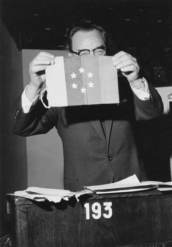 Wilhelmus SCHUIJT during a session in Strasbourg, France,  November 19, 1960.