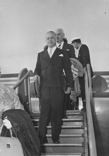 President Gaetano MARTINO visit in Paris, France, July 10, 1962..