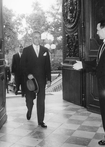 President Gaetano MARTINO visit Jacques CHABAN-DELMAS, in Paris, France, July 10, 1962..