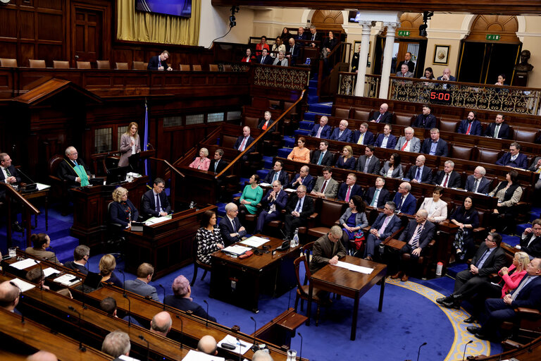 Fotografi 1: Official visit by Roberta METSOLA, EP President, to Dublin - Address by Roberta METSOLA, EP President, to a joint session of the Oireachtas