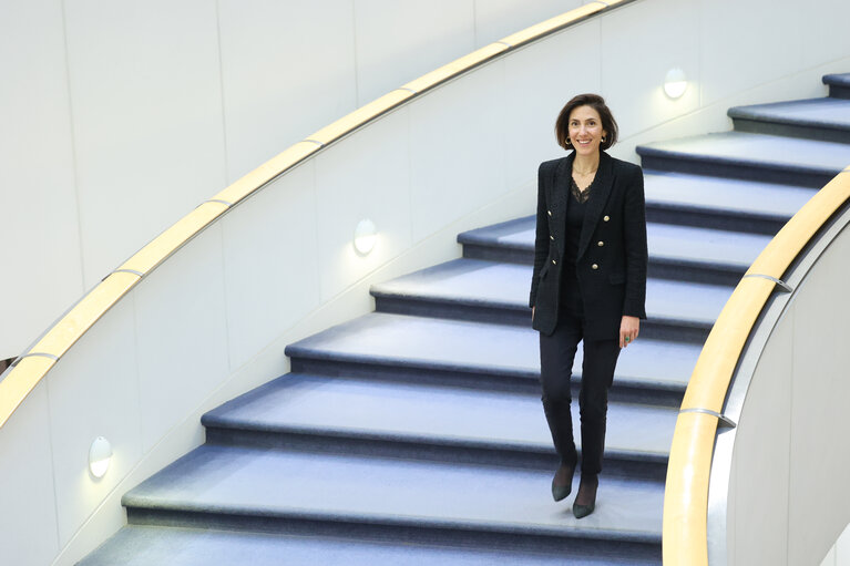 Photo 10: Valerie Hayer in the EP in Brussels