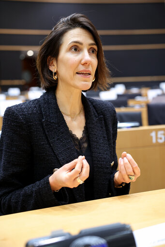 Photo 11: Valerie Hayer in the EP in Brussels