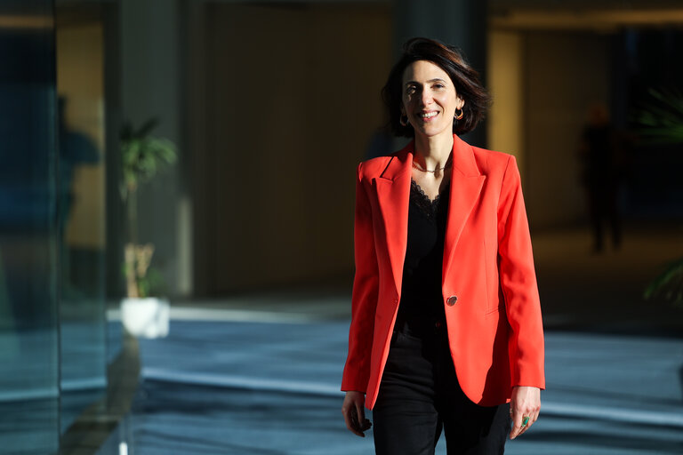 Photo 2: Valerie Hayer in the EP in Brussels