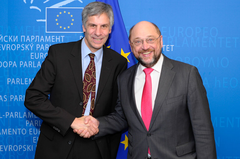 Photo 2 : EP President meets Gerald HAFNER