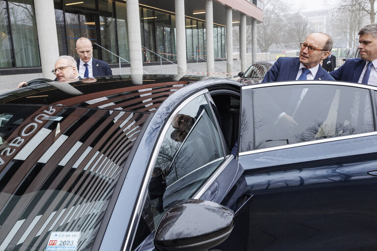 Fotogrāfija 7: Othmar KARAS welcomes  Egils LEVITS, Latvian President