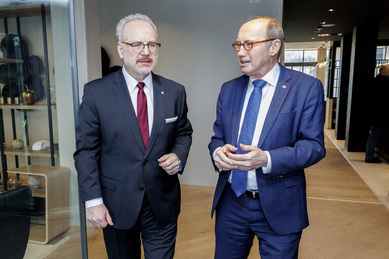 Othmar KARAS welcomes  Egils LEVITS, Latvian President