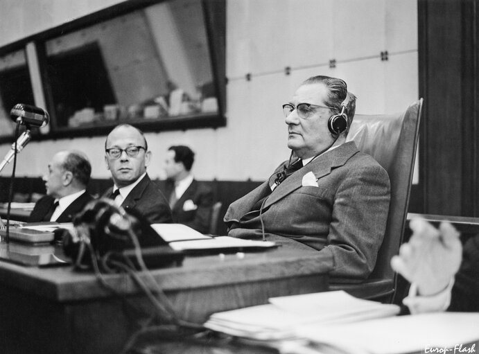 Leopoldo RUBINACCI during a session in Strasbourg, France, March 28, 1963