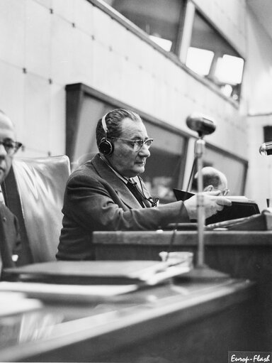 Photo 9: Leopoldo RUBINACCI during a session in Strasbourg, France, March 28, 1963