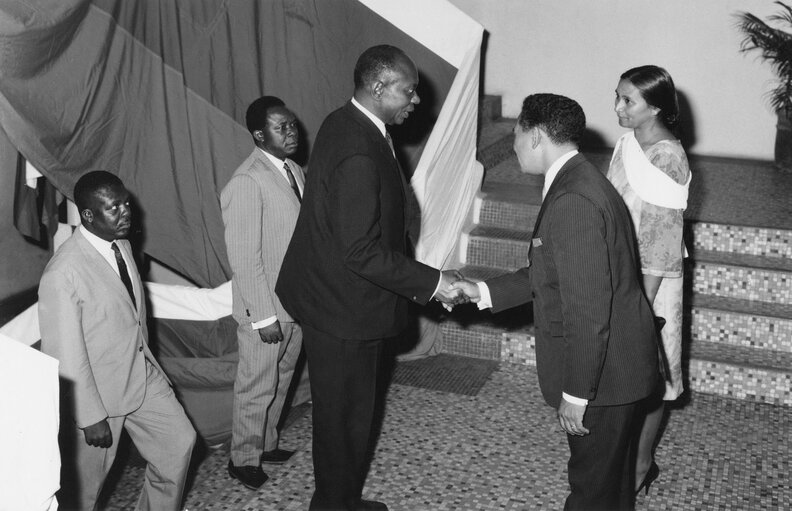 Foto 47: Visit to Madagascar from 9th to 15th January 1969 - Reception at City Hall