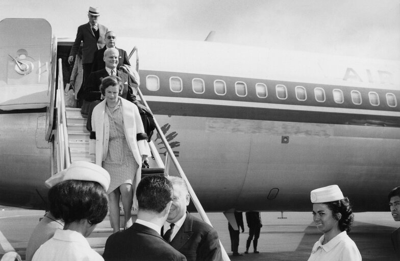 Foto 4: Visit to Madagascar from 9th to 15th January 1969 - Arrival of EEC delegates