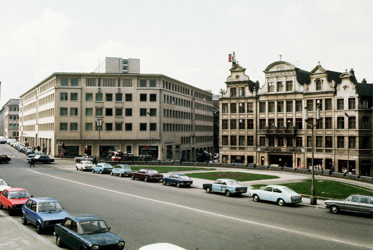 Former EP building, Boulevard de l'Empereur, in Brussel, between 1977 and 1981