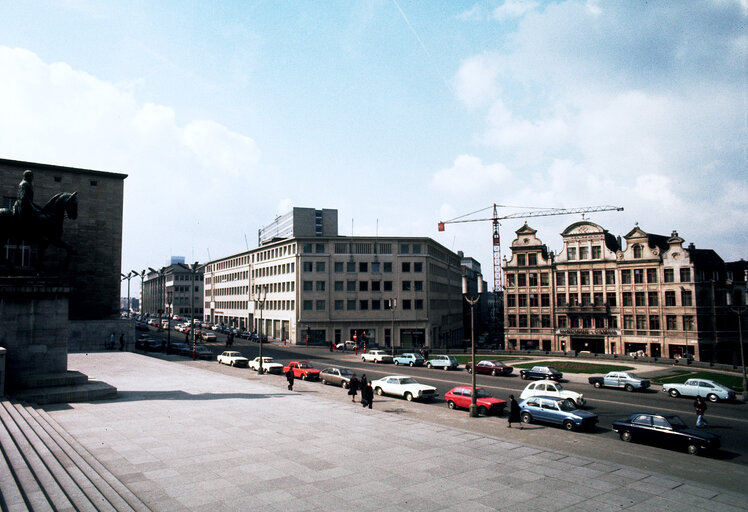 Former EP building, Boulevard de l'Empereur, in Brussel, between 1977 and 1981