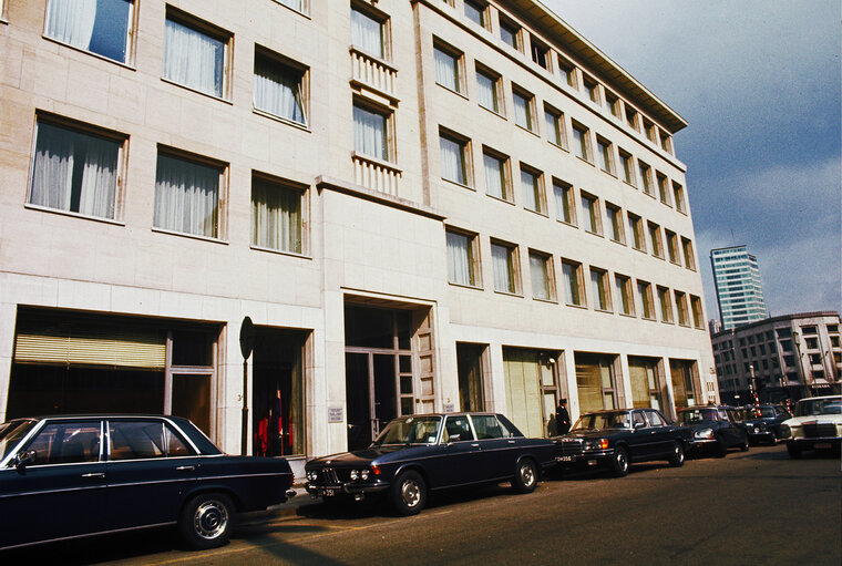 Former EP building, Boulevard de l'Empereur, in Brussel, between 1977 and 1981