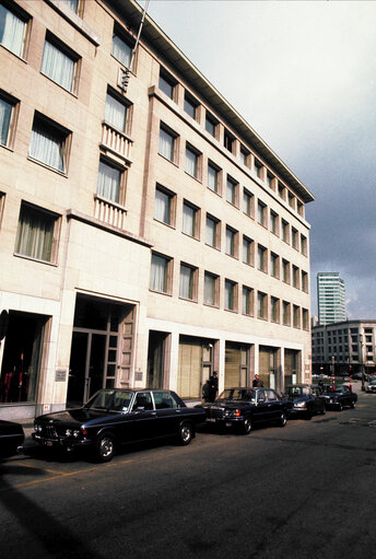 Former EP building, Boulevard de l'Empereur, in Brussel, between 1977 and 1981