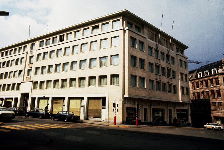 Former EP building, Boulevard de l'Empereur, in Brussel, between 1977 and 1981