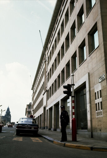 Former EP building, Boulevard de l'Empereur, in Brussel, between 1977 and 1981