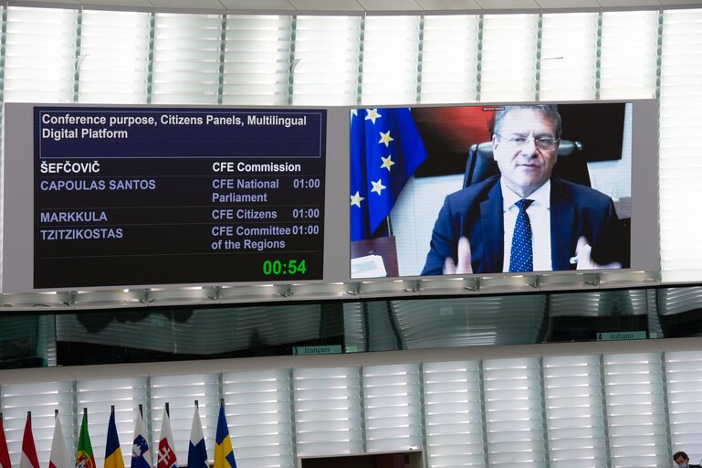 Photo 21: Conference on the Future of Europe (CoFoE) - Inaugural Plenary