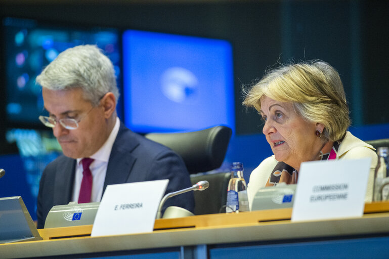 Photo 4: EMPL Committee - Exchange of views with Elisa Ferreira, Commissioner for Cohesion and Reforms