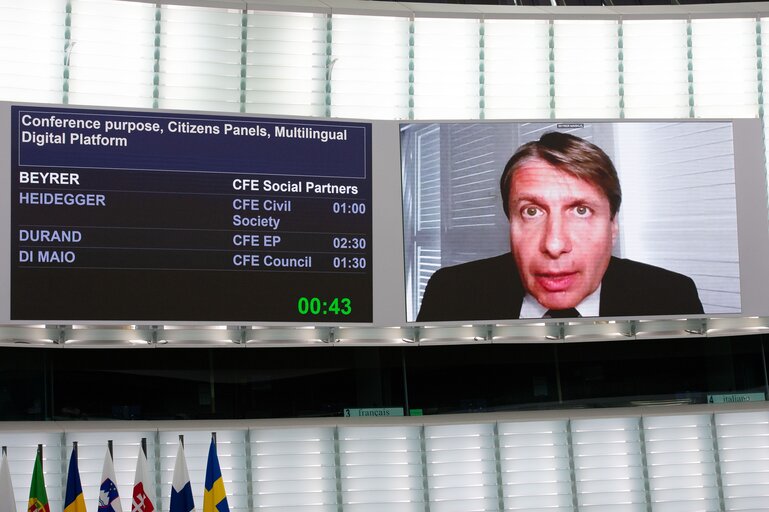 Photo 4: Conference on the Future of Europe (CoFoE) - Inaugural Plenary