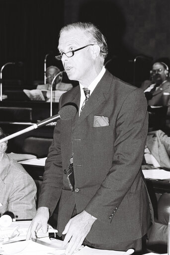 John Holbrook OSBORN during a plenary session in Luxembourg, September 1978.