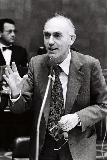 Aldo MASULLO during a plenary session in Luxembourg, September 1978.