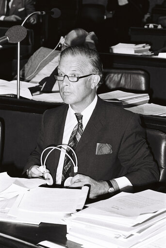 John Holbrook OSBORN during a plenary session in Luxembourg, September 1978.