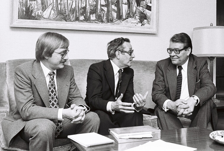 Pierre DESCHAMPS during a meeting, July 1978.