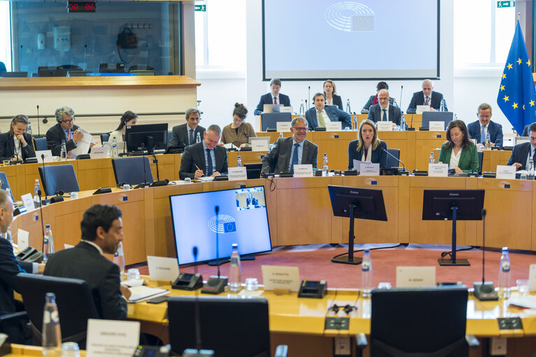 Fotografija 1: Meeting of the EP Conference of Presidents.