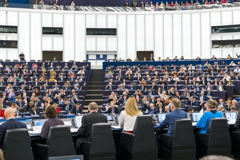 Foto 45: EP Plenary session.- Voting session