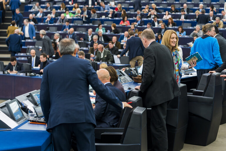 Foto 44: EP Plenary session.- Voting session