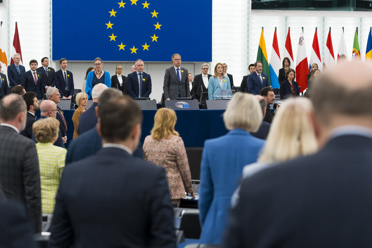 Fotografia 15: EP Plenary session - 80th anniversary of the Uprising in the Warsaw Ghetto