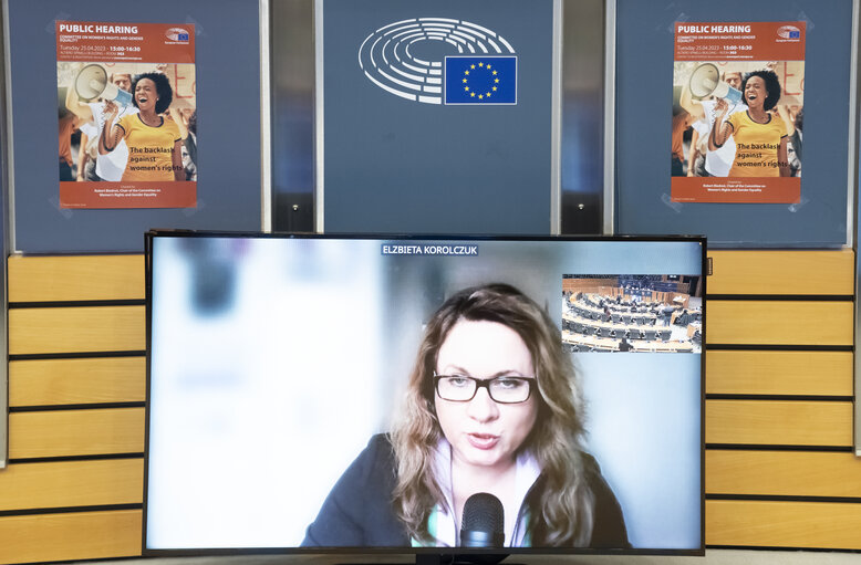 Photo 4 : FEMM hearing backlash against women's rights