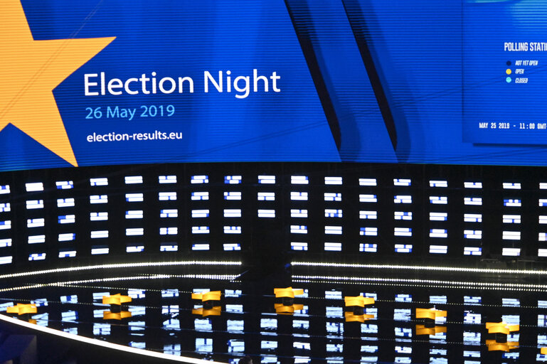 Fotografia 26: European Elections 2019 - Election night - Ambiance Shots