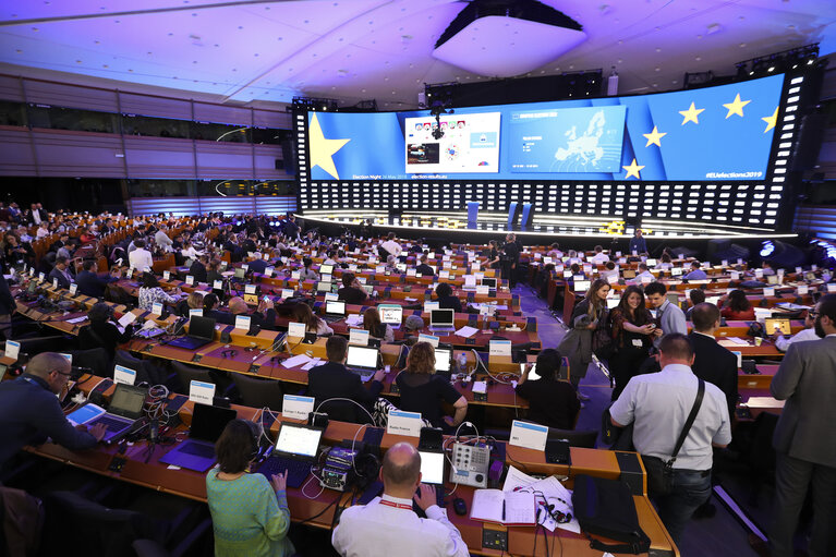 Fotografia 9: European Elections 2019 - Election night - Ambiance Shots