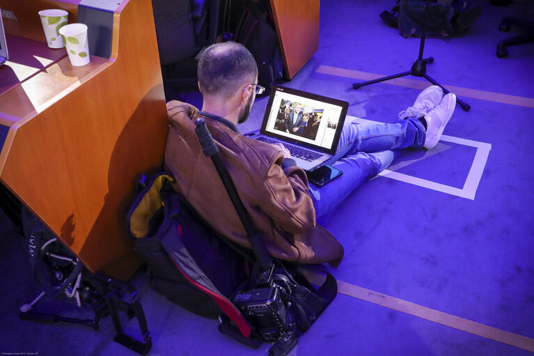 Fotografia 1: European Elections 2019 - Election night - Ambiance Shots