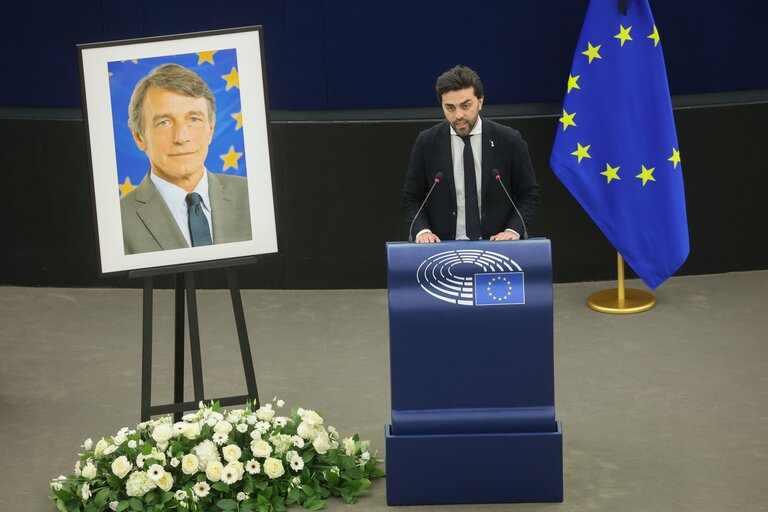 Foto 36: Memorial ceremony for President David Maria Sassoli