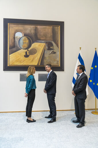 Roberta METSOLA, EP President meets with Eli COHEN, Minister of Foreign Affairs of Israel